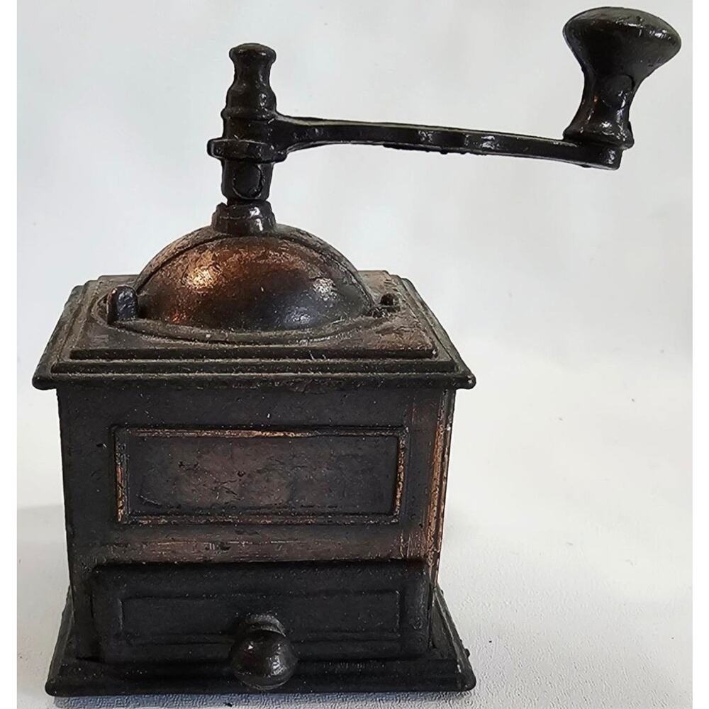 Vtg 1976 Durham Industries Miniature Cast Metal Coffee Grinder No.6 Hong Kong